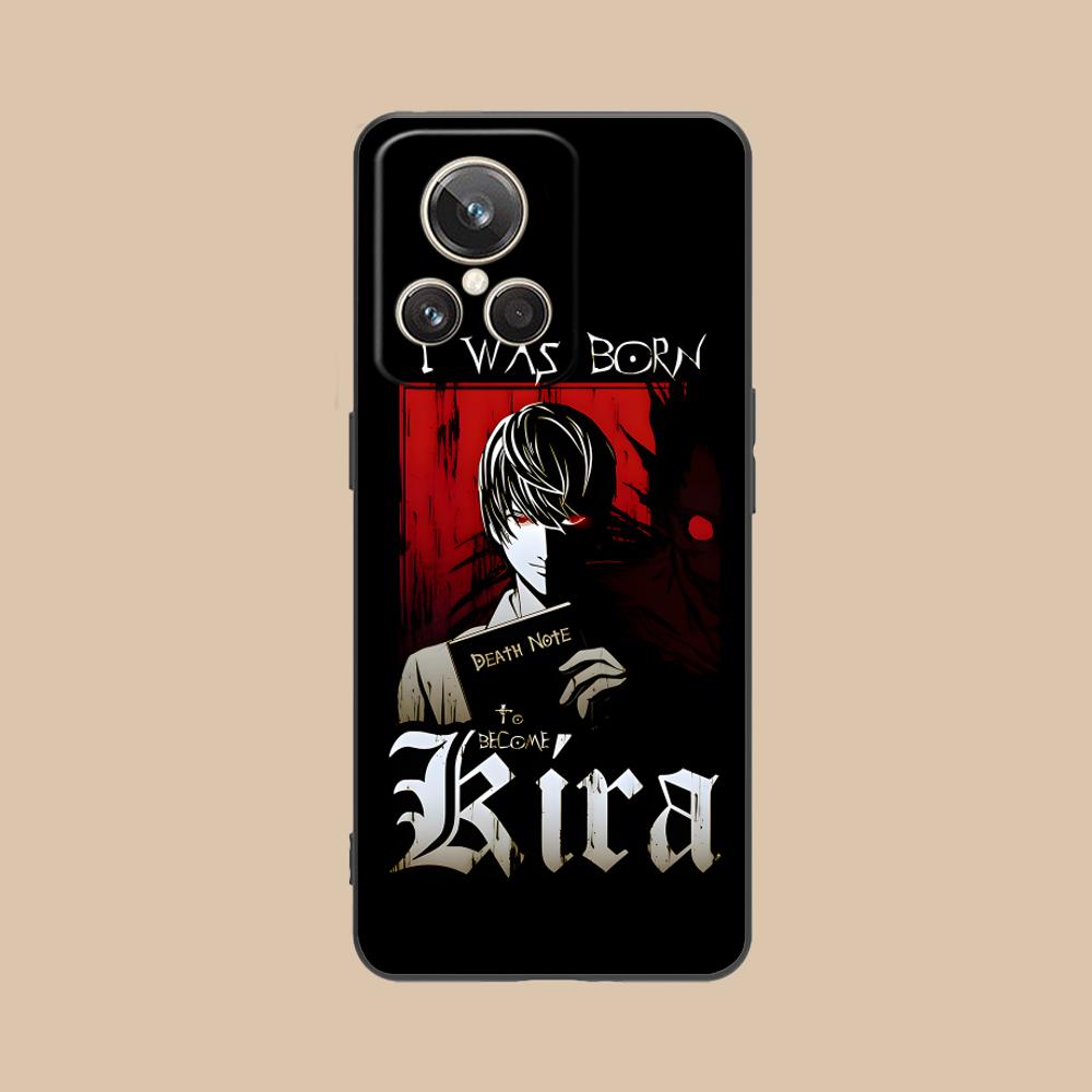 Death Note Kira Light Mobile Phone Case for Realme 15 14 13 12 11 10 9 Pro Plus T i Lite 5G Colorful Printing Cover Luxury Cover