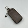 PU Leather Zipper Key Organizer for Men and Women Perfect for Daily Car Key Management