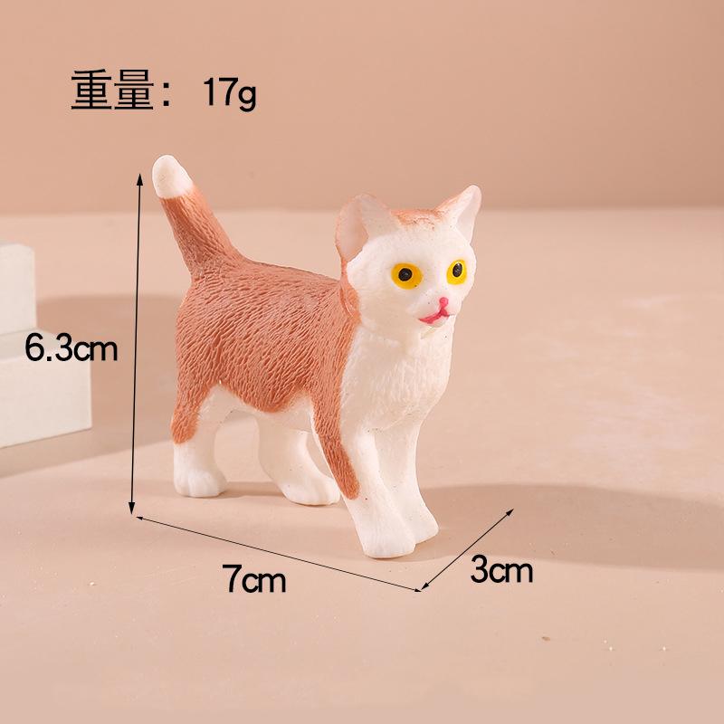 

New Realistic Cat Squeeze Toy Cute Funny Cat Plush Slow-Rebound Stress Relief Toy Ornament Kids Adults Decompression Venting Toy