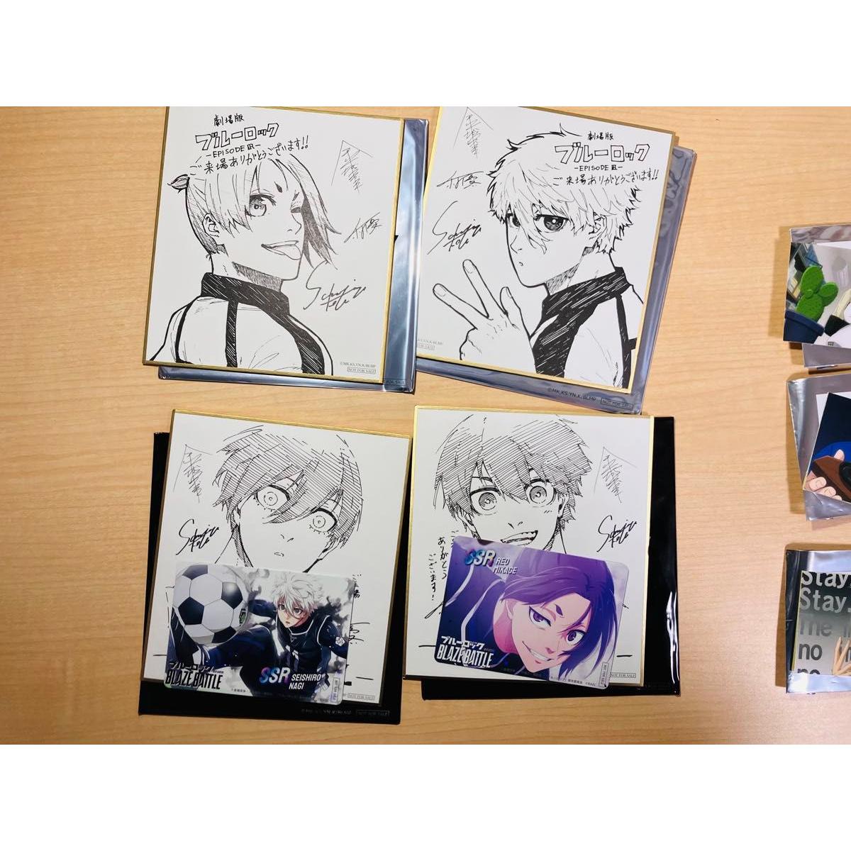 Used Movie version Blue Rock EPISODE Nagi visitor bonus mini colored paper sticker 3rd, 4th, 5th, 6th, 7th, 8th edition complete