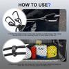 For Chevy Silverado For GMC Sierra 2013-2024  Car Trunk Net Elastic Luggage Net Cargo Organizer Storage Car Mesh Network Pocket