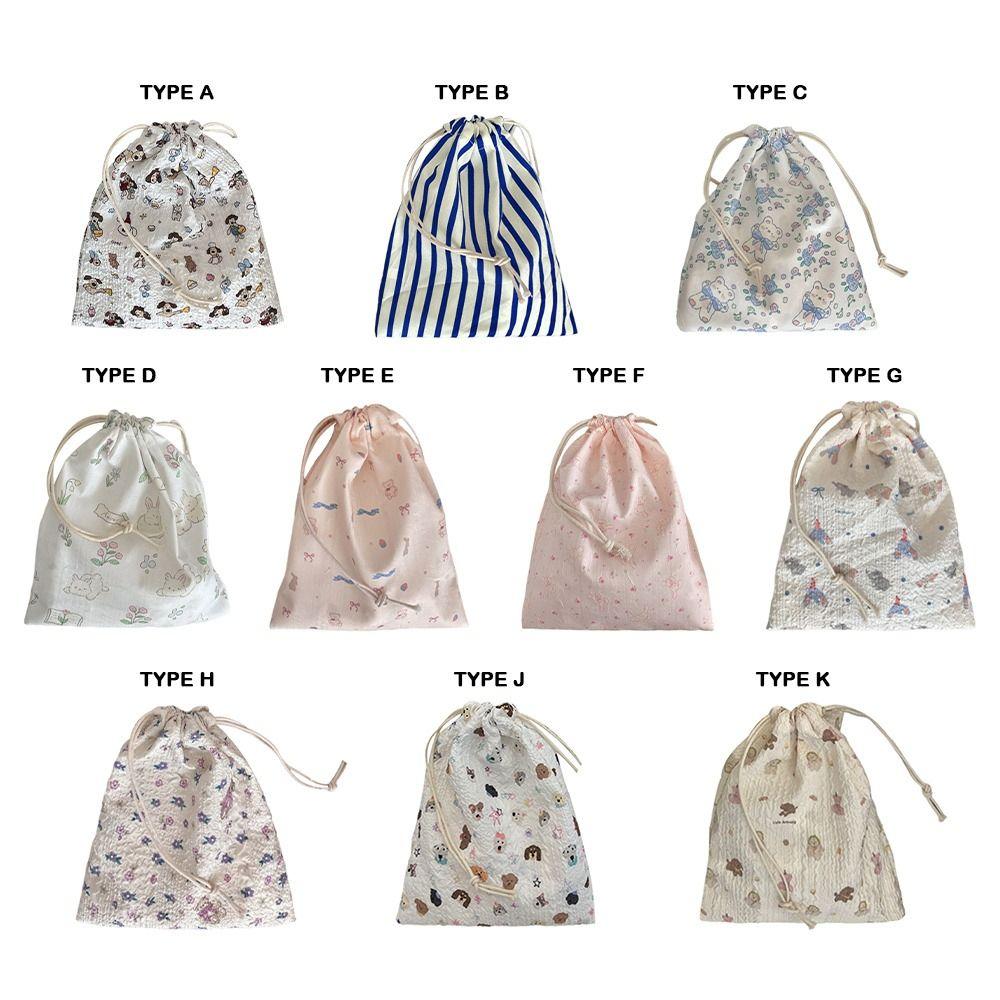 Portable DIY Gift Bag Multifunction Anti Dust Candy Packaging Bag Large Capacity Fabric Storage Bag Coin