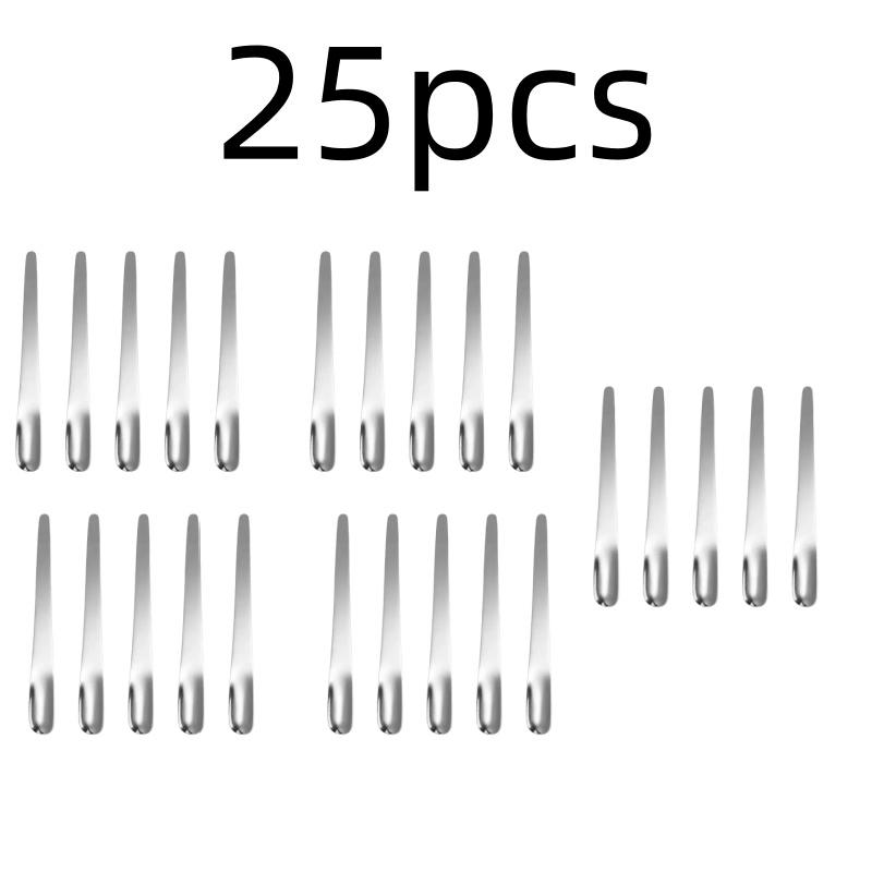 Tea Spoon Stainless Steel Flat Espresso Dessert Small Coffee Scoop Mixer Stirring Bar Kitchen Tableware