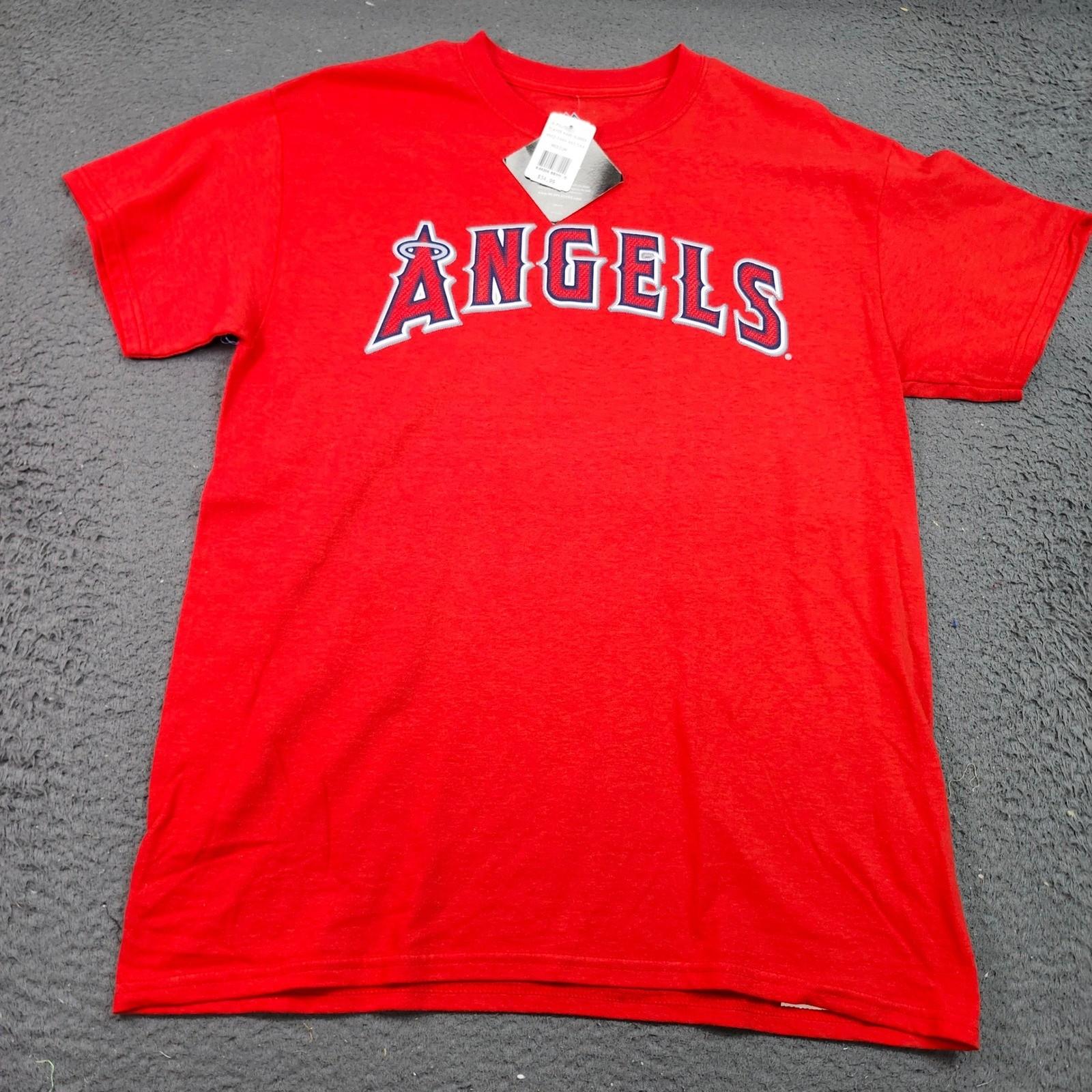 Los Angeles Angels Albert Pujols 5 Red Mens Medium Majestic NWT M952 Unisex T-Shirt XL