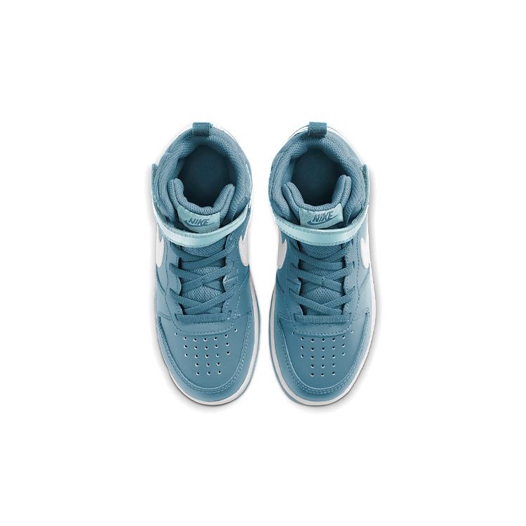 Nike Court Borough Mid 2 PSV Cerulean Kids Sneakers Blue White Glacier-Blue CD7783-401