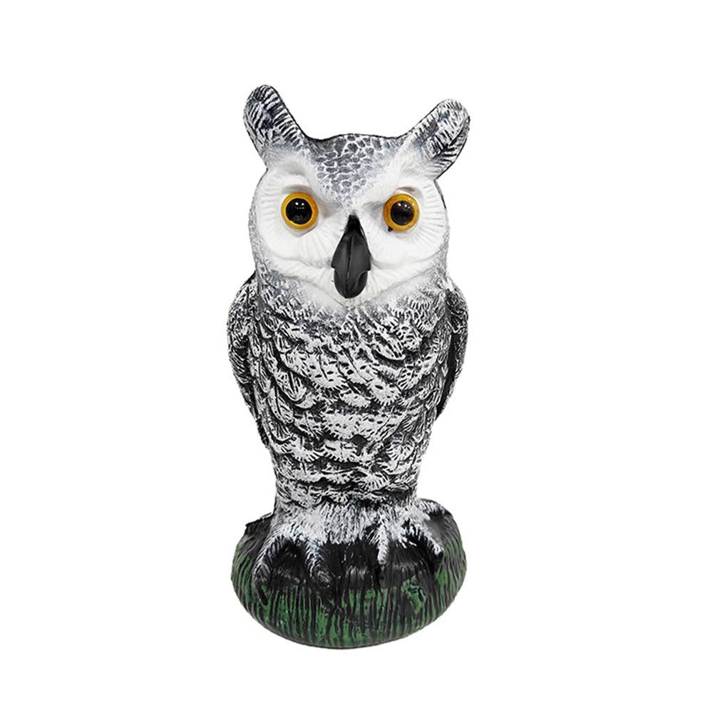 Sunscreen Owl Bird Deterrent Shaking Head Garden Decorations Flying Birds Simulation Owl Lawn