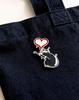 Banksy Heart and Mouse Communicator Alloy Costume Gift for Boys and with Zipper Closure Pin, Pin, Brooch, Accessory, Girls, Unisex,