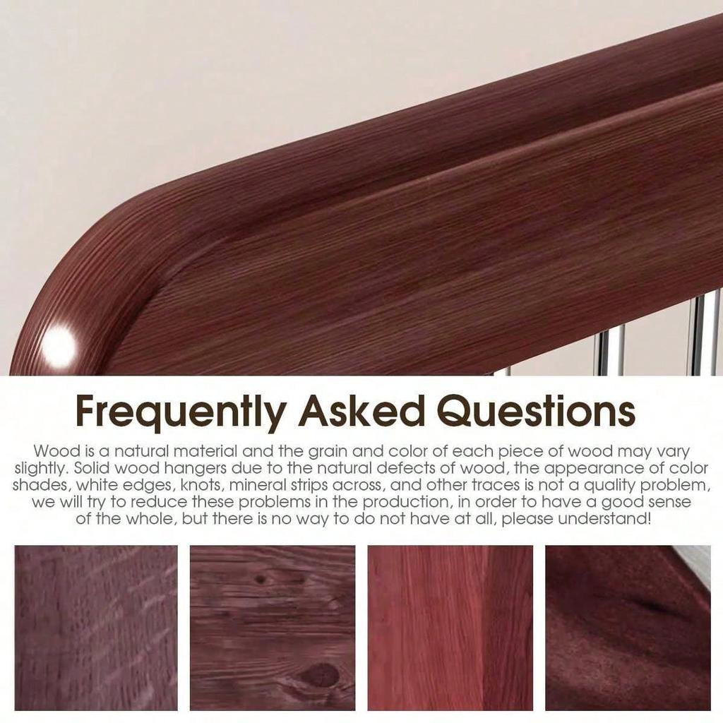 Suit Clothes Hangers 8 Hooks Multifunctional Wooden Hanger Saving Caps