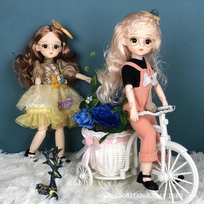 30cm 23-Joint Little Doll Set: Cute Princess Toy with Changeable Clothes