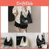 Elegant Black Woolen Tote Bag For Women 2023 Stylish Shoulder Handbag With Zipper Closure Spacious Commuter Bag For Daily Use