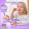 25Pcs Family Kitchen Utensils, Tea Set, Plaything For Kids Storage Box, Afternoon Tea, Desserts, Food, Children'S Set