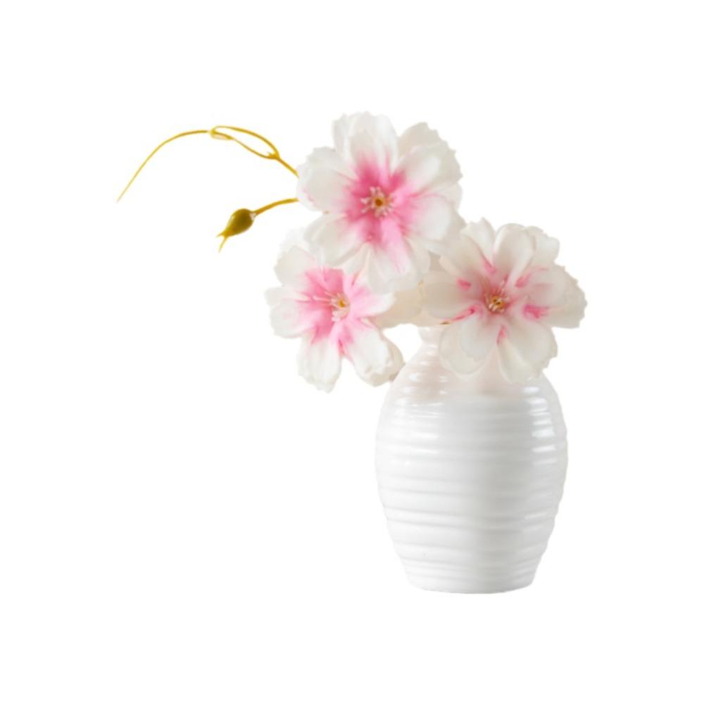 2PCS Ceramic Refrigerator Magnets Vase Exquisite Fridge Magnets Vase Fridge Stickers  Office Style 3