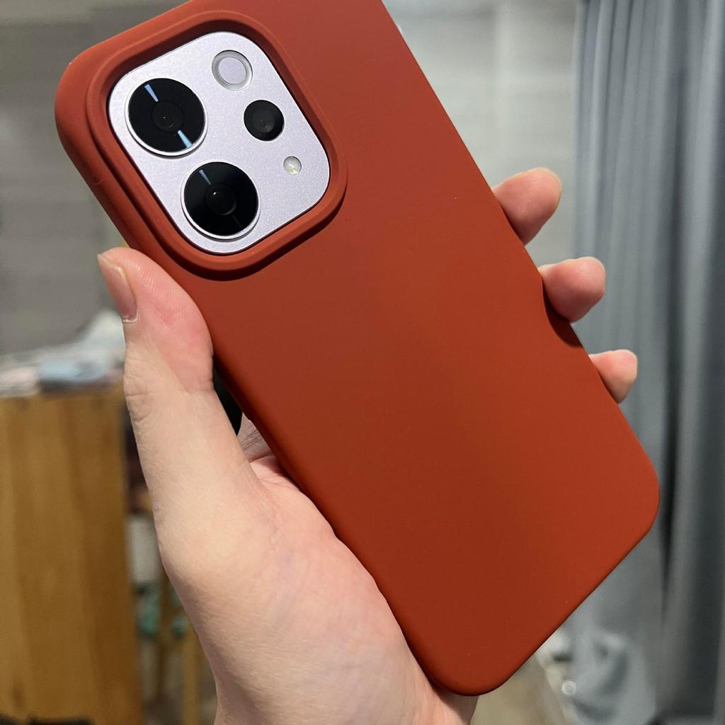 Caramel Brown Liquid Silicone for OPPOFindx9 Mobile Phone Case Findx9Pro Eraser Sensing Fin