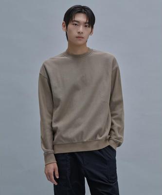 SHIFT.G Washed Color Sweatshirts Khaki