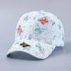 Lace Butterfly Dragonfly Rhinestone Baseball Cap - Spring/Summer Breathable Sun Protection, Curved Brim