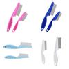 2Pcs Pet Hair Comb with Stainless Steel Fine Teeth Crust Mucus Tear Stain Remover Multifunctional Dog Cat Grooming Comb Pet Supplies