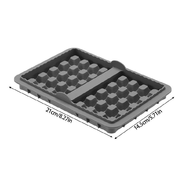2Pieces Air Fryers Compatible Waffle Pan Set Silicone Bakeware with Handle Oven Safe Waffle Molds for Easy Removal