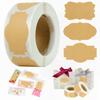 300Pcs/Roll Blank Spice Jar Label Stickers Writable Stationery Sticker Tags  Xmas