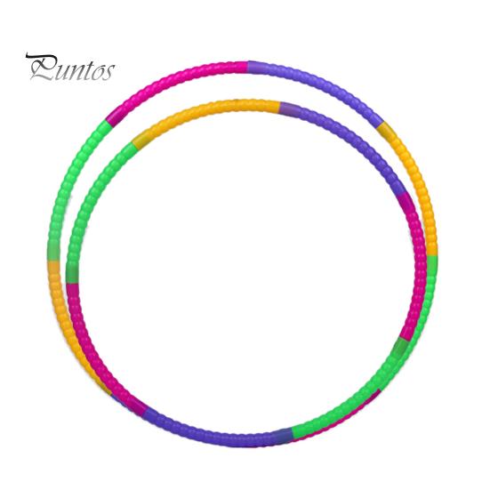 Detachable 50/60cm Colorful Plastic Hula Kids Children Fitness Sports Hoop Tool
