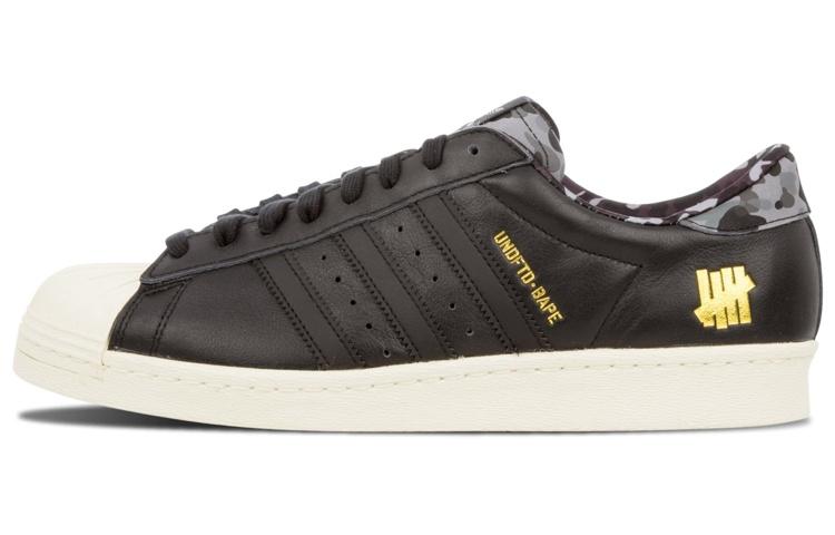 Superstar Undefeated x A Bathing Ape x Superstar Adidas Originalss 80v 'Black' B34291