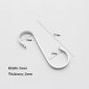 5/10/20pcs 304 Stainless Steel S Shaped Metal Hanging Hooks for Hanging, Metal Kitchen Pot Pan Hanger Storage Rack Closet S Type Hooks