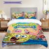 Spongebob Squarepants Movie Bedding 1 Duvet Cover 2 Pillowcase Without Core Soft And Comfortable Duvet Cover And Pillowcase Bedding Set