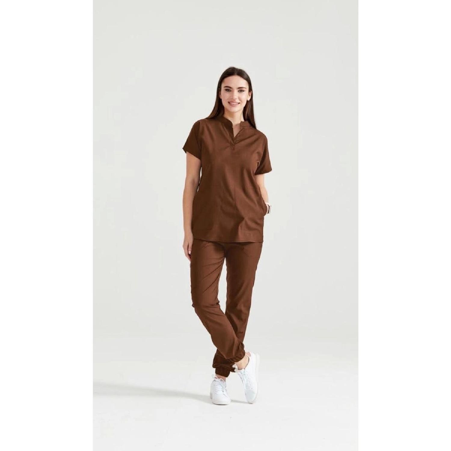 

Модельный костюм Perla коричневого цвета из лайкры, одноцветный Джерси 2XS чистый