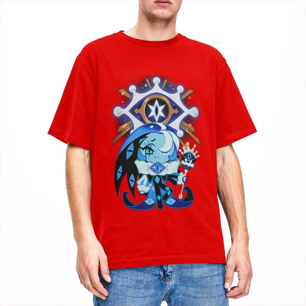Shadow Milk Cookie Run Kingdom T Shirts Men Women 100 Cotton Leisure TShirts O Neck Cartoon Anime Tee Shirt Clothing Printed