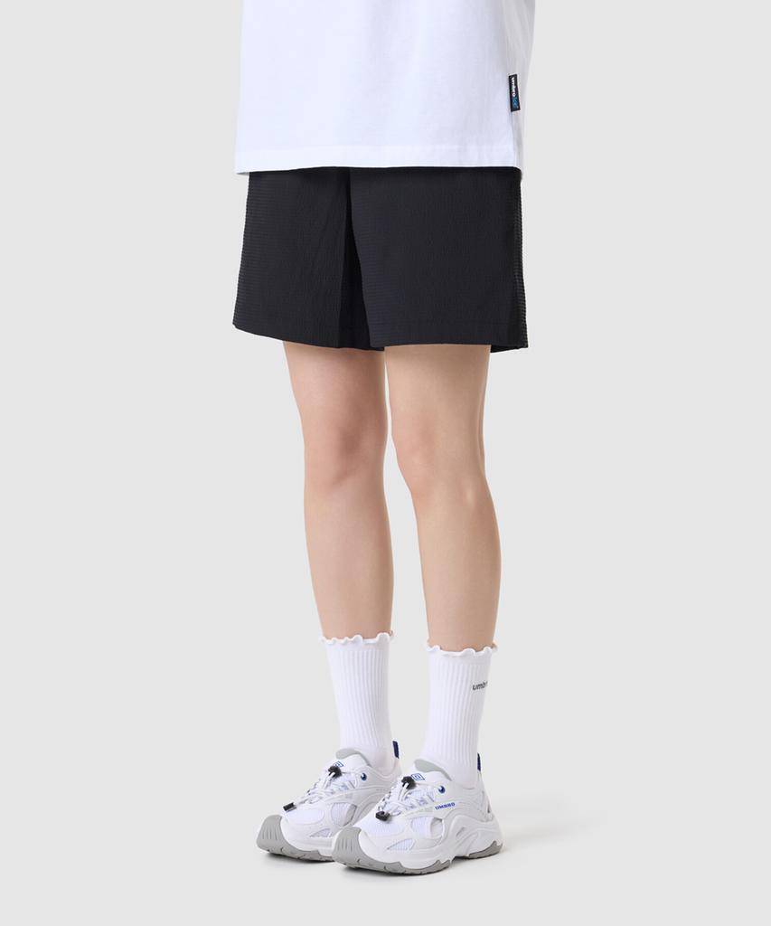 UMBRO Seersucker Length Shorts Black Ur223Chp63 (B Type)