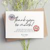 Floral Pattern Thank You Stickers, Self-Adhesive PVC Labels, Suitable for Gift Boxes, Envelopes, Meal Boxes, Takeout Containers, and Other Decorations