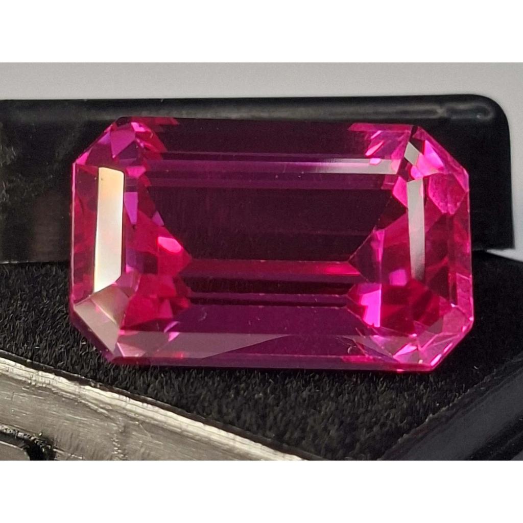 Emerald Cut Natural Pink Sapphire 25-27 Ct Stunning Certified Loose Gemstone