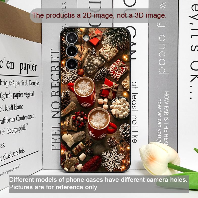 Christmas Decorate Hot Coffe Cup Pattern Phone Case for Google Pixel 9A 8 A 7A 6 A 7 PRO 8 9 Pro XL 4G 5G Shockproof Soft Cover