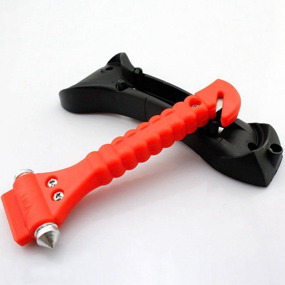 Compact Car Safety Hammer: Emergency Window Breaker and Self-Rescue Tool.