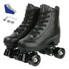 Rollschuhschuhe Größe 35-45 4 Räder Quad Sneakers Skaten Pu-Leder Sport Anfänger Herren und Damen Rollschuhschuhe Geschenk