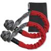 Two Flexible Soft Shackles with Protective Lbs Recovery Rope Strap for SUV Towing 1/2" Sleeves, 38,000 (Red)