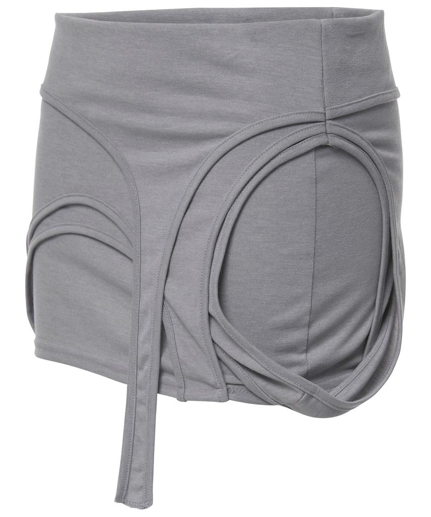 Peulleeoeob 4-Layered Skirt (Fl-268_Gray)