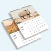 1 pc Wildlife Theme Wall Calendar - Animal Theme, 12 Different Designs, Suitable as Gifts for Halloween, Birthdays and New Year