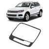 Vänsterstyrd Kolfiber Växellåda Panel Ram Cover Trim Passar för VW Touareg 2011 2018