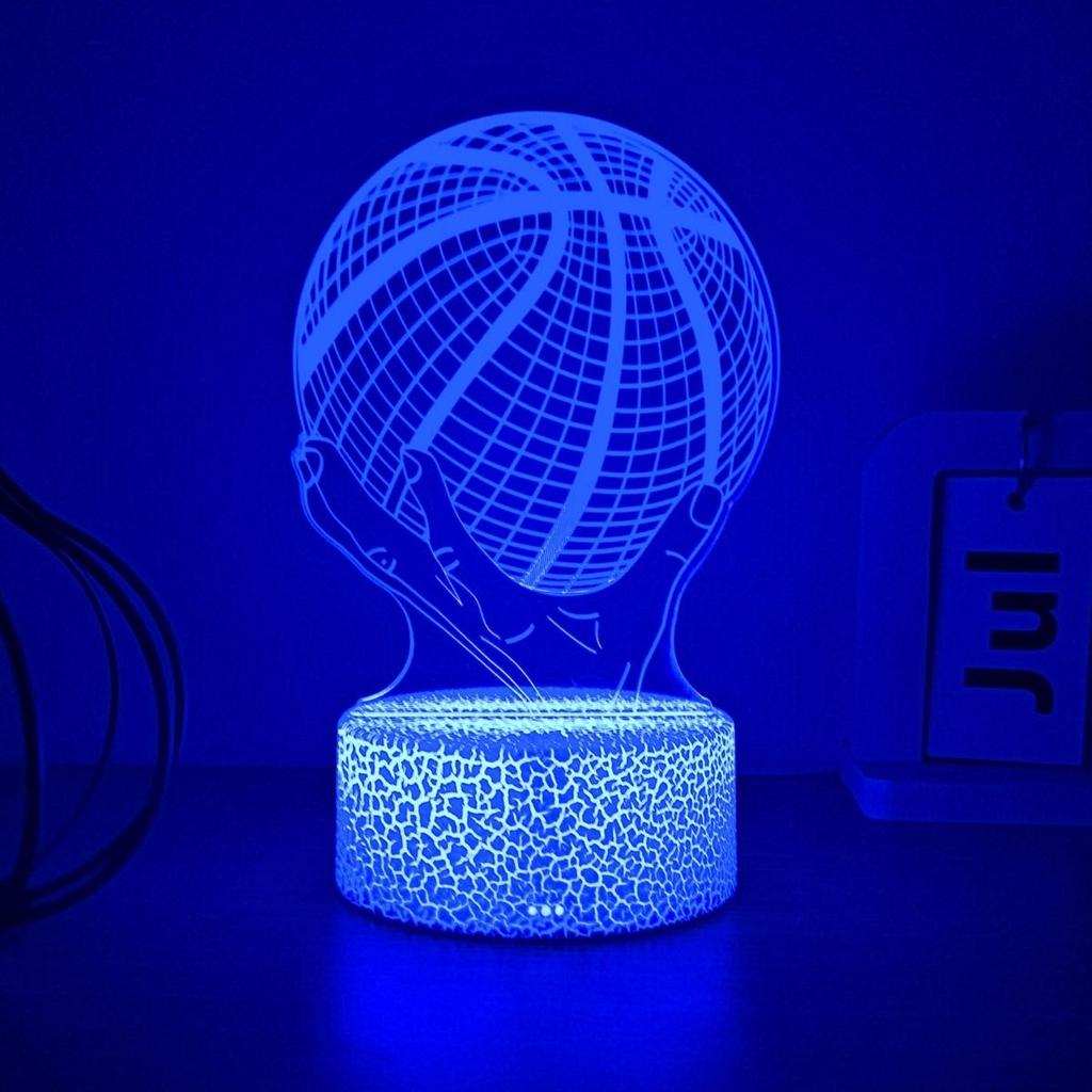 Rugby 3D Night Light - USB Powered, How Much Light, Creative Desktop Decoration in Bedroom, Perfect Gift for Friends and Family