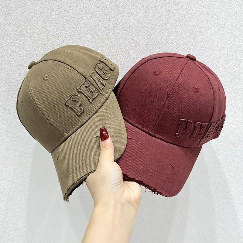 Baseball Cap Men Women Autumn Cotton Embroidered Letter Sun Hat For Casual Sun Protection