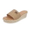 Ladies' Wedge Sandals Summer Fashion Slippers Platform Sandal With Arch Support Beach Slides Lightweight Flip Flops Sandals