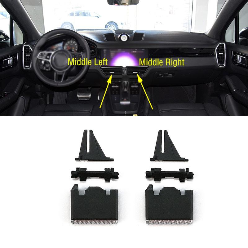 For Porsche Cayenne 2018- Car Front Dashboard Rear Air Conditioner Outlet A/C Air Conditioning Vents Tab Clip