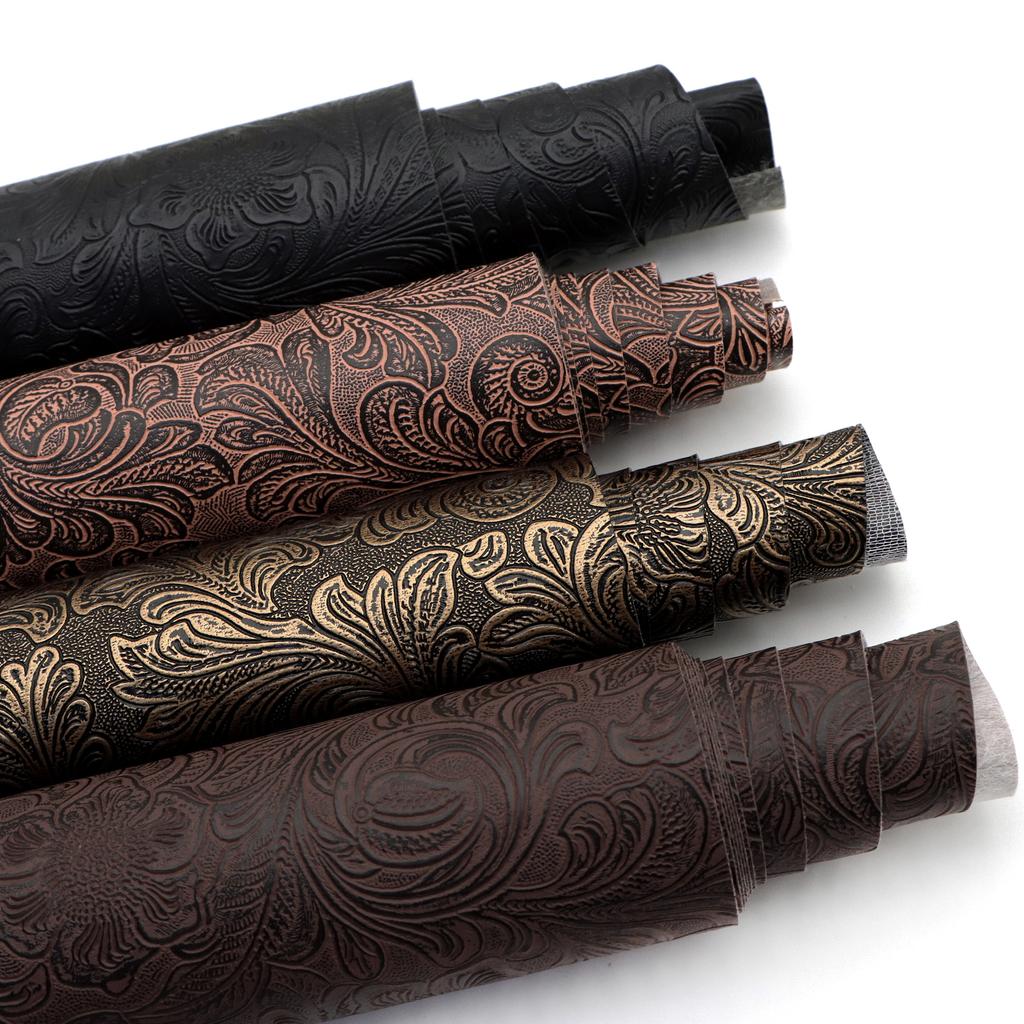 30x140cm Vârtejuri Textură Bombată Piele Sintetică Piele Sintetică Foi de Material DIY Cercei Genți Penar Portofel Confecționare Artizanat