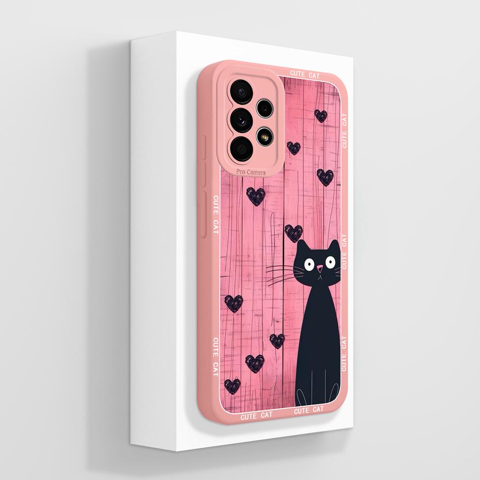 For Samsung Galaxy A52 A52S Phone Case Creative Design Lightweight Funda For Samsung A 52s Soft Smooth Liquid Silicone Housing