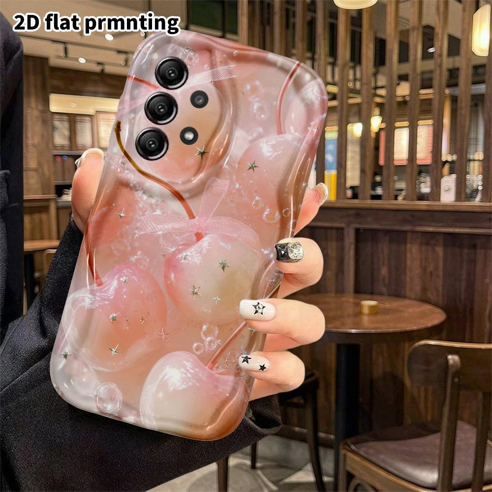 Phone Case: 2D Flat Samsung Galaxy A34 A35 S20 S22 S21 FE Plus Ultra Protective Case, Pink-white Gradient, Christmas and Halloween Gift