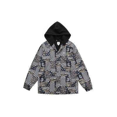 Vans Allover-Print Lässige Kapuzenjacke Herrenjacken Schwarz VN0A7Q1CYAK