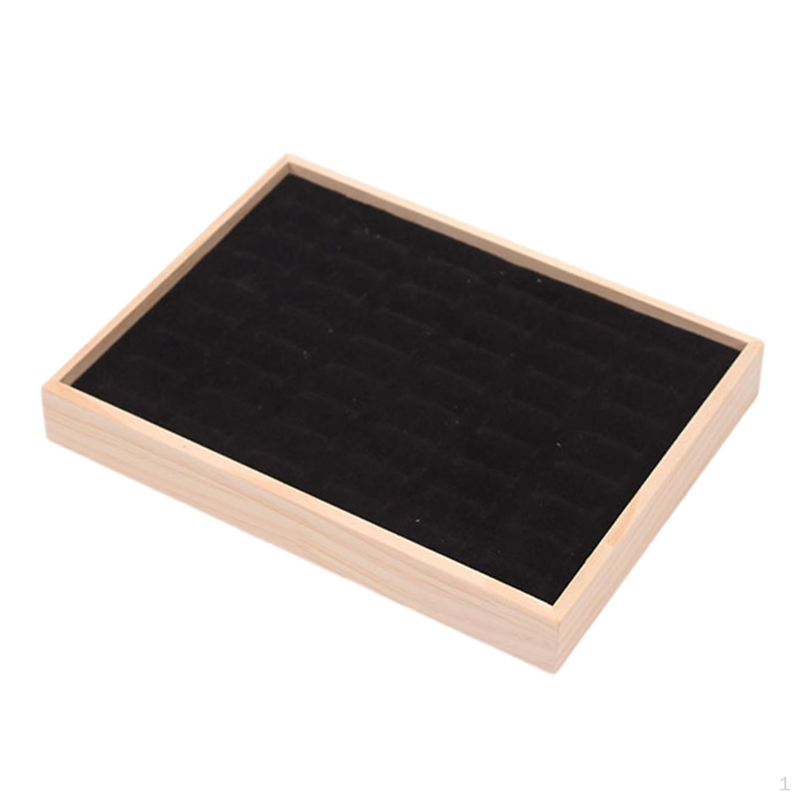 

Кільця для ювелірних виробів Тримач лотка для демонстрації ювелірних виробів, захист для зберігання ювелірних виробів Black Velvet