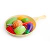 Children Pretend Role Play House Toy Cutting Fruit Vegetables Seafood Breakfast Burger Food Kitchen