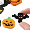 30Pcs Cute Halloween Mini Erasers Reusable Pumpkin Ghost Skull Bat Erasers Cartoon Halloween Eraser Fun Drawing Accessories