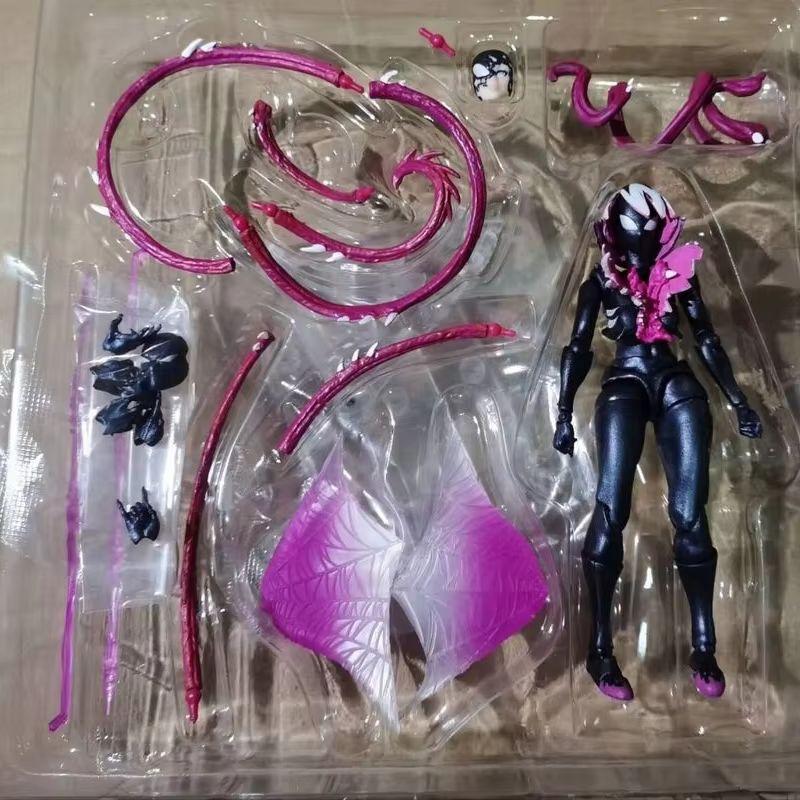 

Venom Ko Gwen Revoltech Amazing Yamaguchi Symbiont Spider Gwen Anime Decorative Action Figure Model Collectible Boys Toy Gifts